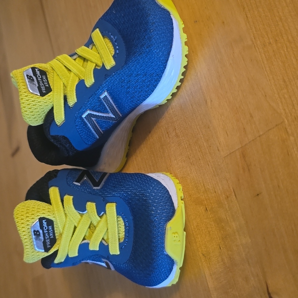 New Balance Kids Sneakers in Blue and Yellow